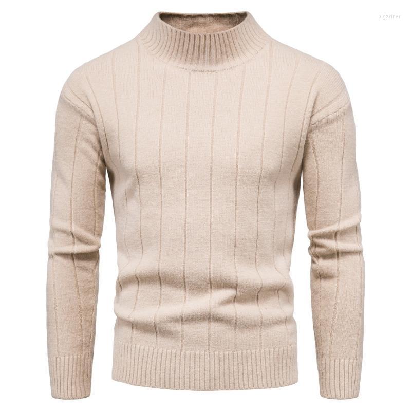 

Men's Sweaters Men's Wool Sweater Male Half Turtleneck Pullovers Winter Solid Casual Bottoming Shirt Men Brand Clothing SweatersMen's Ol, 058 coffee