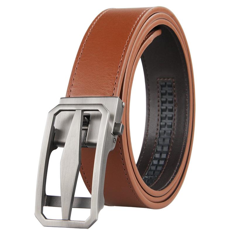 

Belts Men Belt Male Leather Strap For Top Quality Automatic Buckle Black 95-125cm