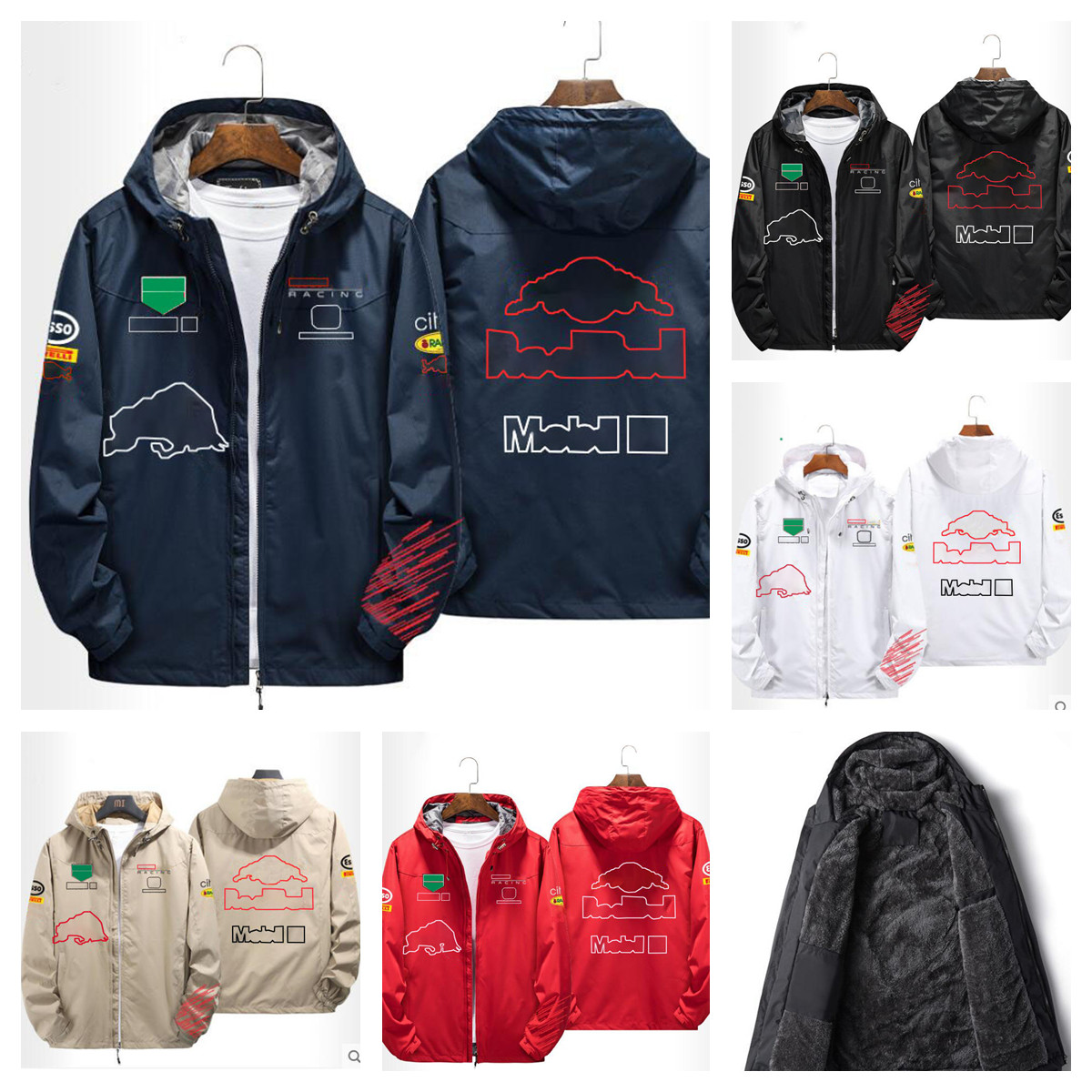 

2022F1 casual long-sleeved windproof jacketassault suit racing suit top