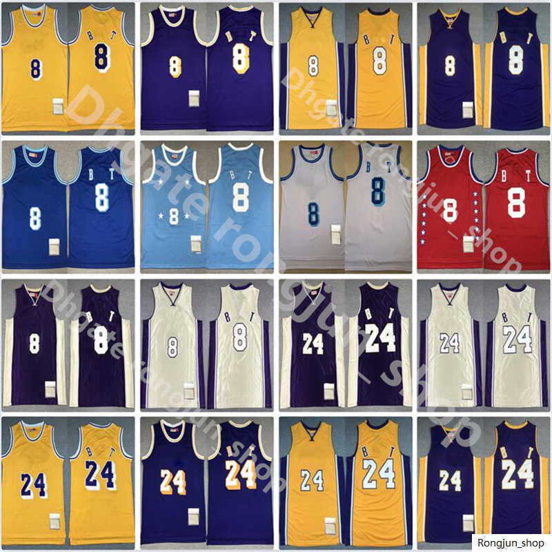 

Stitched Mens 8 Basketball Jerseys 96-97 00-01 07-08 08-09 09-10 Jersey Retro''nba''Jersey, Color1