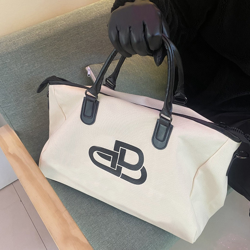 

Fashion Women Tote Bag Canvas Handbag Large Shopping hobobag Beach bags luxury designer travel Crossbody Shoulder Bags, White
