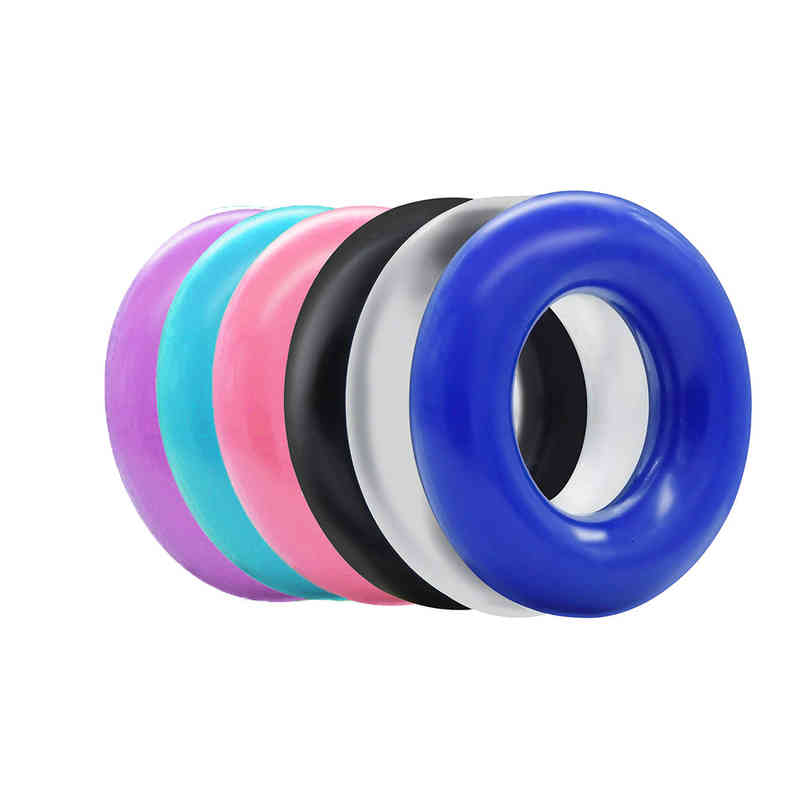 Massager Vibrator Cock 6pc Dick Rings Cockring Silicone Ring Attachment Penis Sl-image-794016077