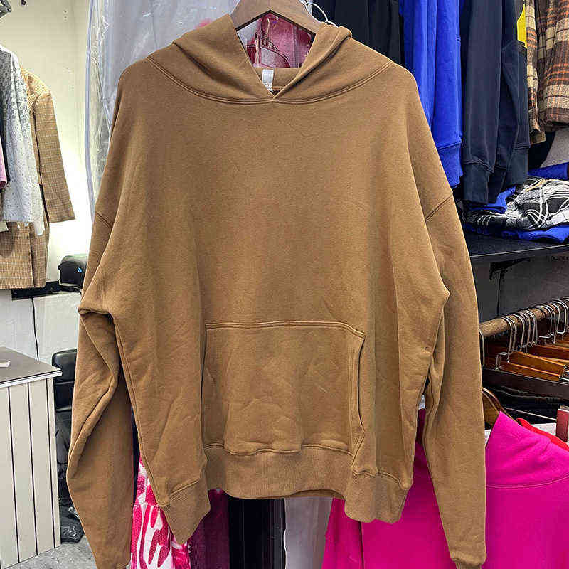 

2022 Men Women Fleece Ye Sweatshirts Season 6 Hoodie Pullovers T220726, Army green