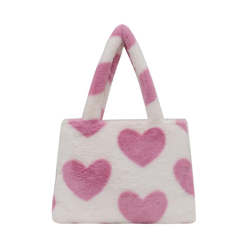 

Evening Bags Fluffy Tote Shoulder Bag Bolso Bandolera Handtas Schoudertas Dames Women Handbag Woman Handtasche Damen Sac A Main Femmes, Beige