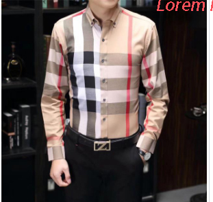 

Luxurys Designers Dress Shirt Menswear Fashion Society Black Men Solid Color Business Casual Mens Long Sleeve M-3XL, Additional shipping