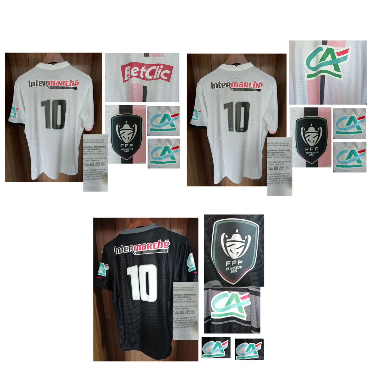 

American College Wear 2022 Coupe De France Jersey Maillot Costume de football Match Worn Player Issue Shirts, Matchworn v2