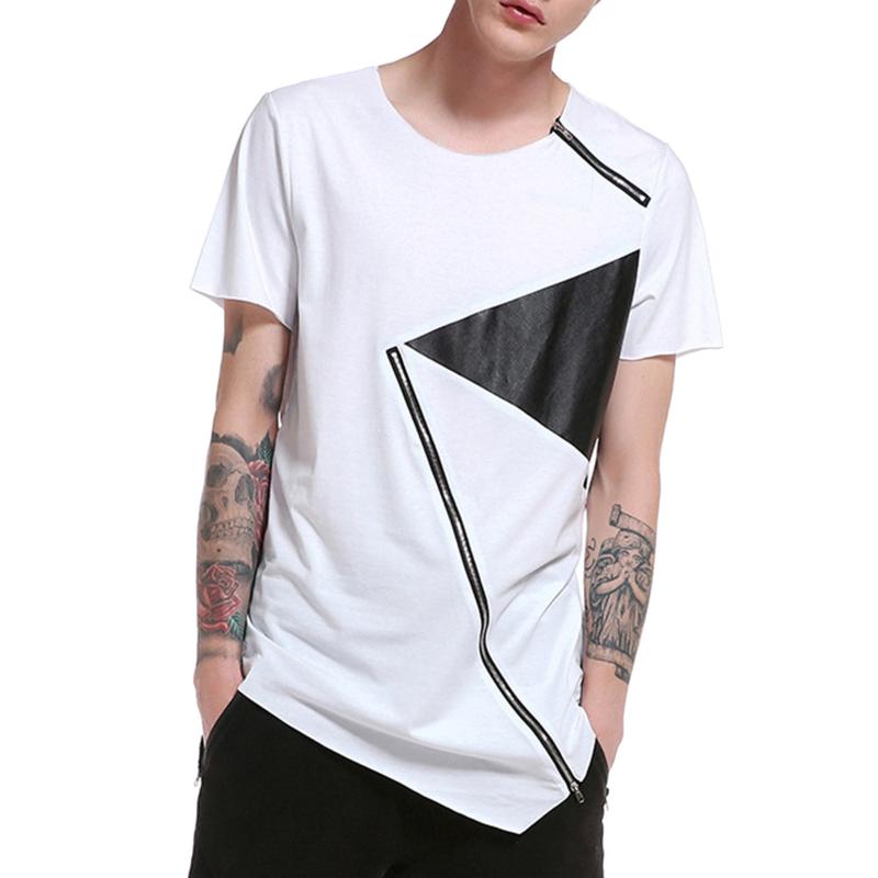 

Men's T-Shirts Men Dress Shirts Big And Tall Summer Solid Color Zipper Top Shirt Short Sleeve Round Neck Long Clothes Mens Pink ShirtMen's, Black