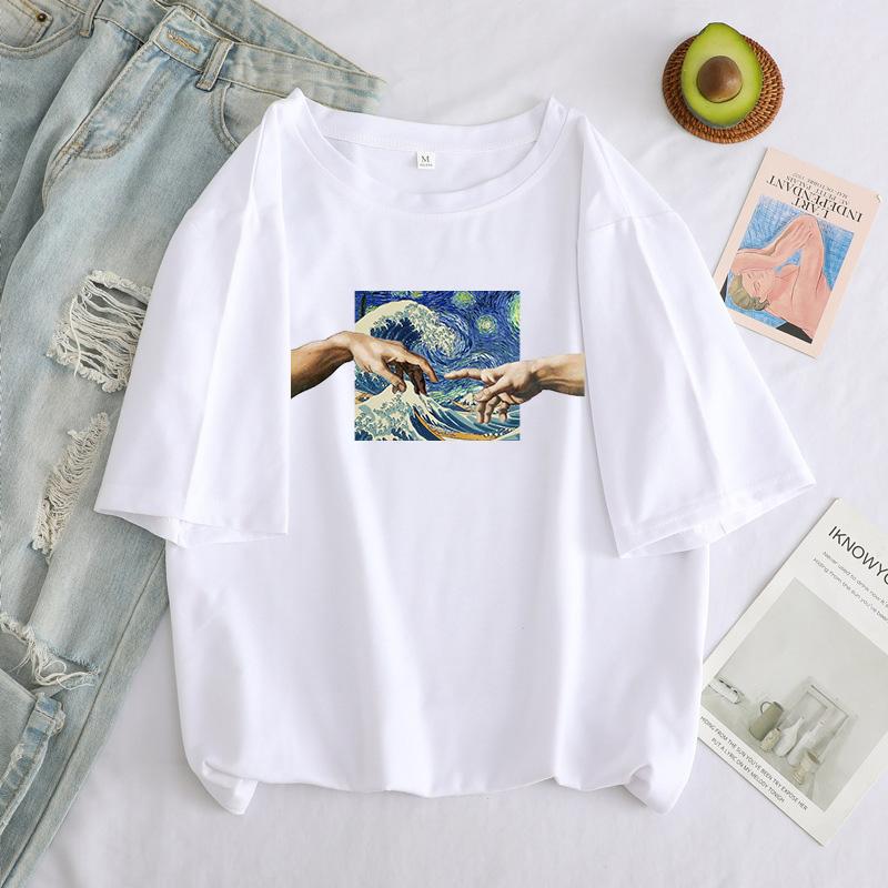

T-shirts 2022 Women's Summer Loose T-shirt Very ComfortableT-shirts, White