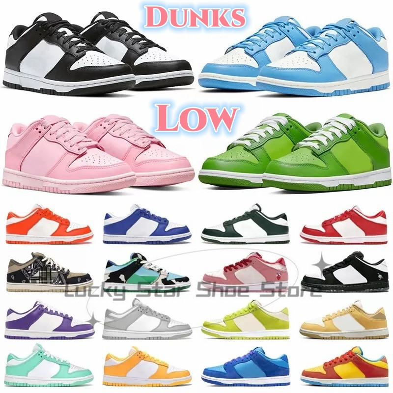 

panda Triple Pink casual shoes for men women sneakers designer pink GAI UNC Syracuse Grey Fog University Red Varsity Green outdoor mens sports trainers, 17