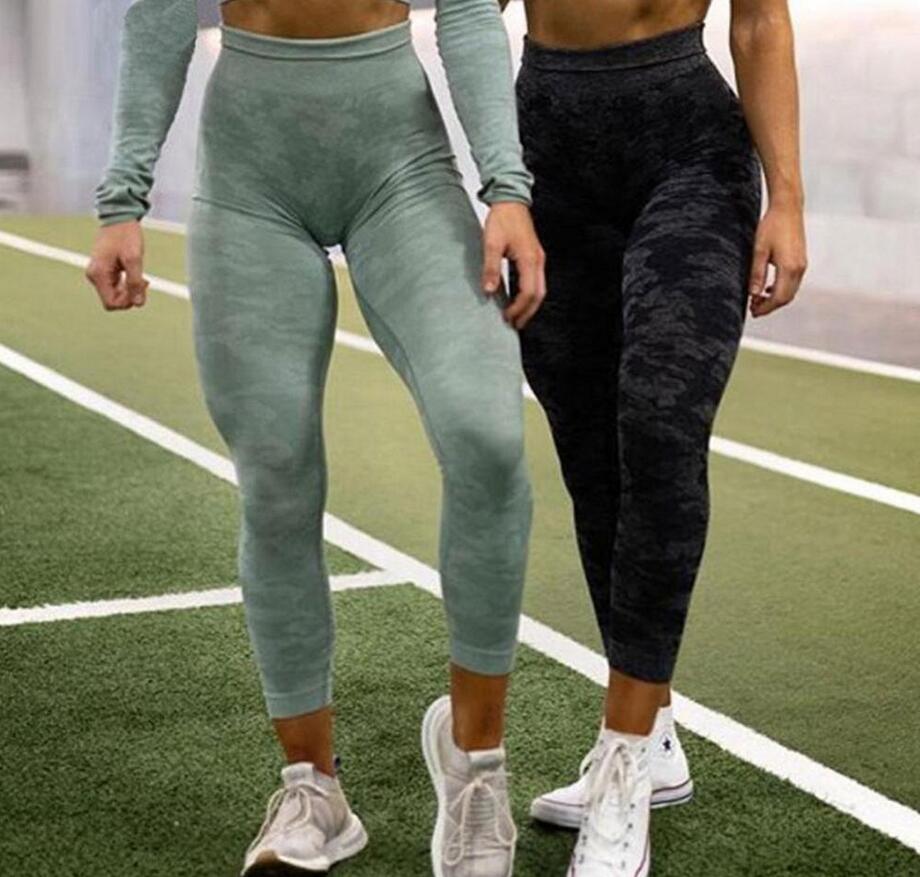 

Vital Seamless Camo Leggings High Waist Women Ladies Fitness Yoga Pants Push Up Gym Sport Shark Leggings Slim Stretch Running 999, Capri - black