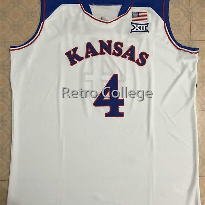 

Xflsp #4 Devonte Graham Kansas Jayhawks KU Throwback College Basketball Jersey Embroidery Stitches Customize any size and name, Grey
