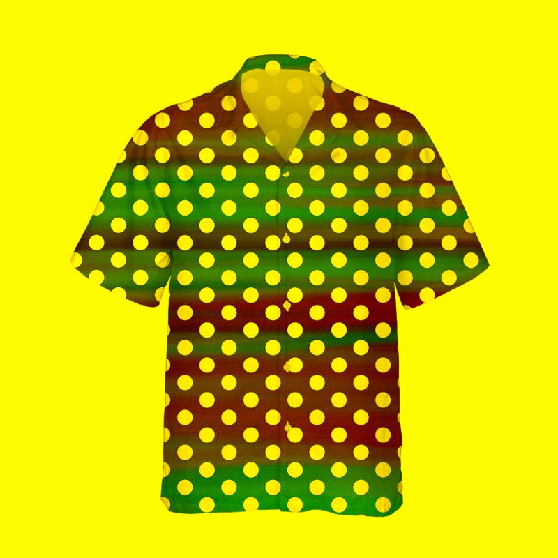 

Men's Casual Shirts Jumeast 3d Rainbow Polka Dot Printed Hawaiian Shirt Men Short Sleeve Harajuku Colorful Streetwear Loose TopsMen's, 04