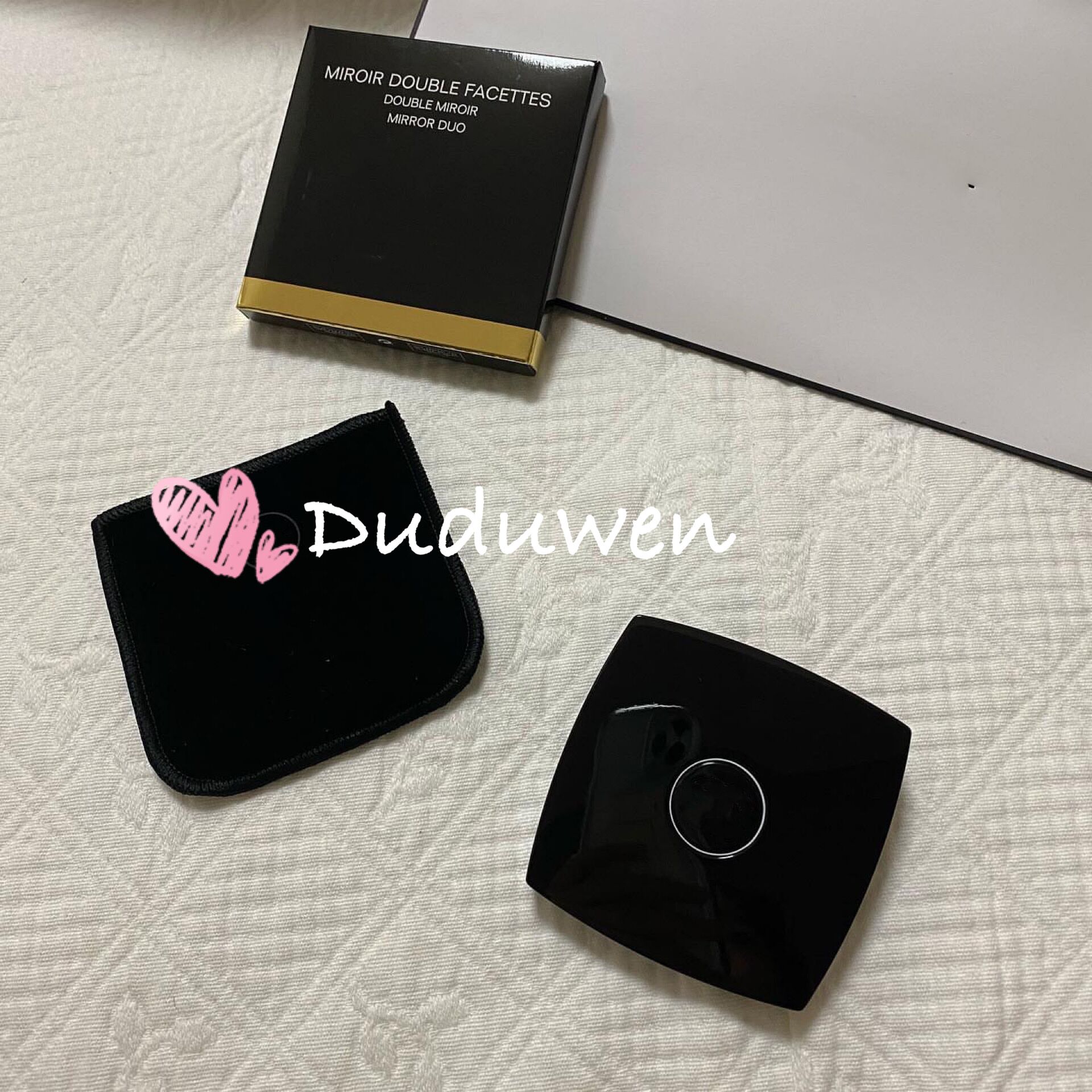 

collection Makeup Mirror fashion circel C Mark Vintage style double facettes fashion Cosmetics Tools with VIP- Gift Box and velvet dust bag