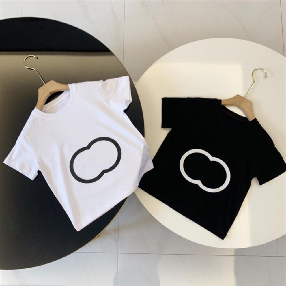 

Designers Summer Children Polo t Shirt Kids t-shirt Baby Infant Boy Designer Short sleeves shirts Tops Girl Cotton black White clo232a, M#o1