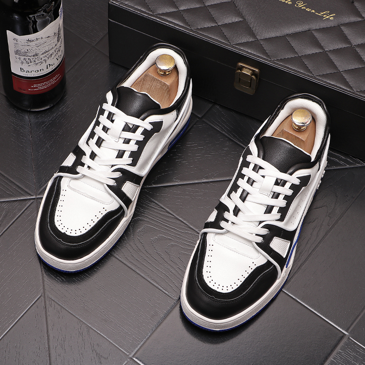Designers de luxe robe chaussures de fête de mariage mode blanc sport baskets décontractées bout rond fond épais affaires loisirs conduite marche