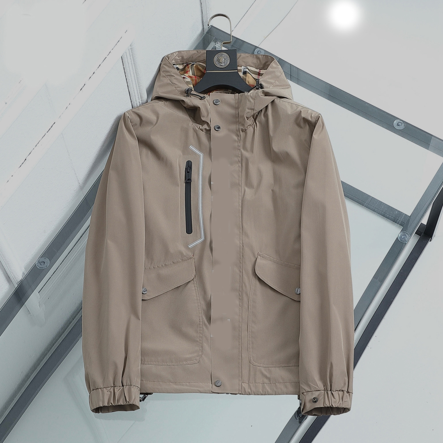 

Designer mens jacket Spring and Autumn windrunner tee fashion hooded sports windbreaker casual zipper jackets clothing, Blue