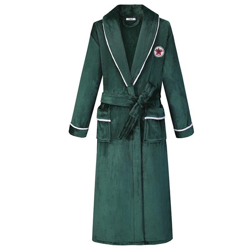 

Women's Sleepwear Casual Thicken Lengthed Bathrobe Flannel Home Clothing Intimate Lingerie Coral Fleece Winter Kimono Robe Women HomewearWom, Brown f