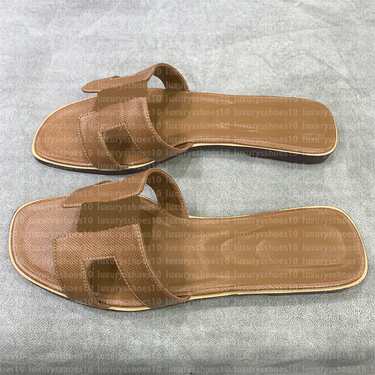 

Designer Slippers Women Slides Luxury Shoes Ladies Luxury Loafers Soft Genuine Leather Slide Slipper Temperament Sandals Luxurysshoes10, #7502