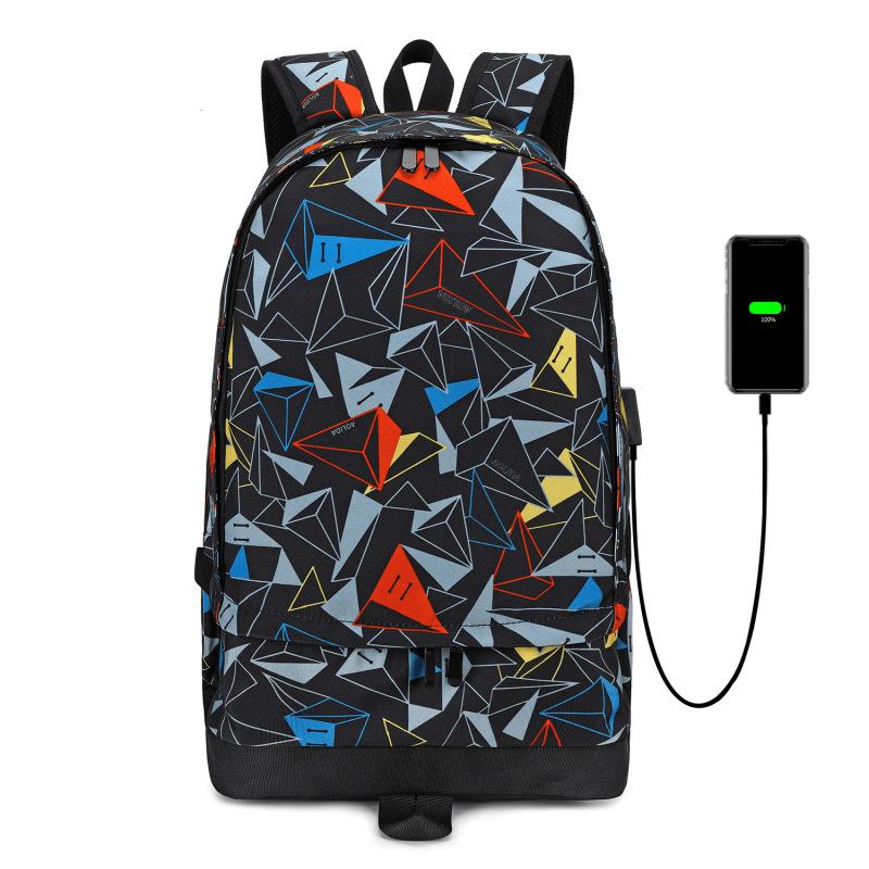 

School Bags Children Backpack For Boys Student Bag Waterproof Oxford Basketball Sports With USB Charging Port Kids, Blue