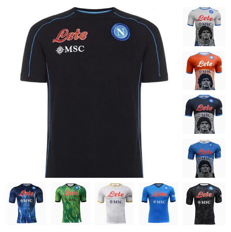 

21 22 23 Napoli Maradona Special red Halloween Soccer Jersey Kids Kit Set 2021 2022 Maglia Naples Football Shirt ZIELINSKI INSIGNE OSIMHEN FABIAN LOZANO Home third