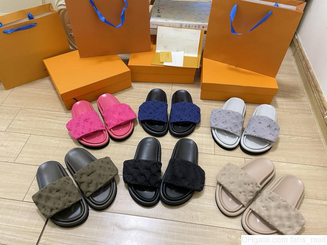 

Pool Pillow Comfort Mule Men Women Summer Casual Sandals Beach Slippers Khaki Geen Black Fuchsia Velcro Strap Slides OvD, Colour 2