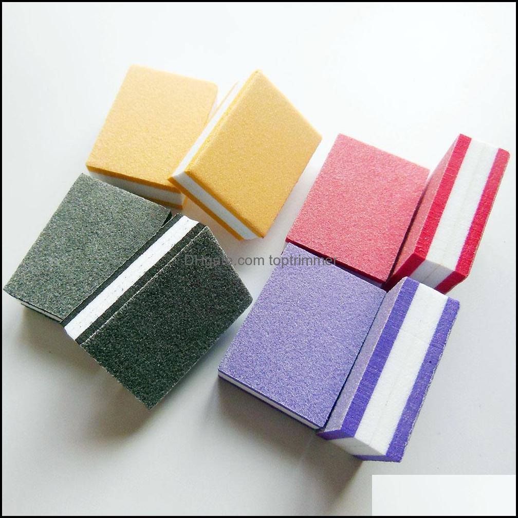 

Nail Files Tools Art Salon Health Beauty Mini Buffer Block Sponge Disposable File 100/180 Buff Dhven