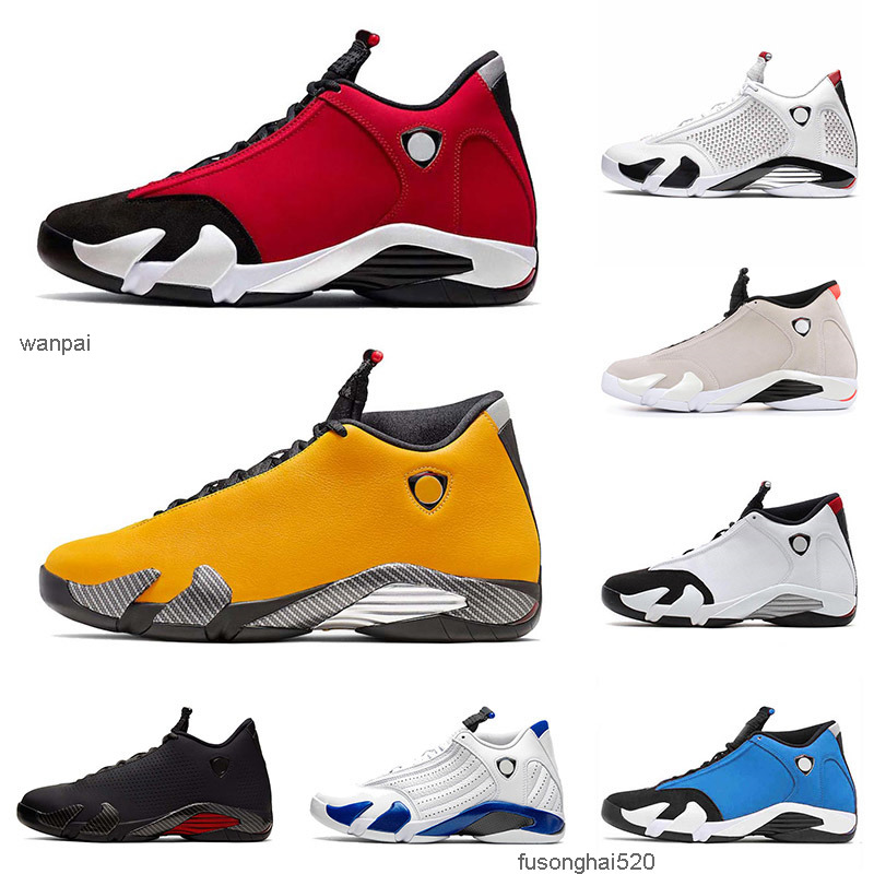 

Wholesale 2021 Retro Sneakers 14 14s Basketball Shoes Desert Sand Mens Womens Gym Red Blue Jumpman Hyper Royal Black Toe Trainers Sports Air, C9 spm black blue 40-47