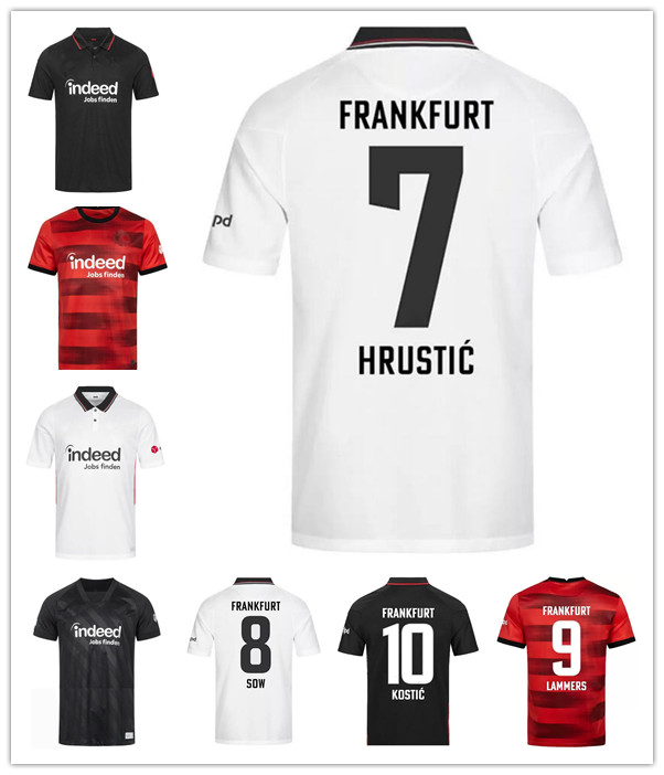 

21  23 Eintracht Frankfurt soccer jersey 2021 2022 Die Adler SOW SILVA KOSTIC JOVIC Adult and kids HASEBE KAMADA HINTEREGGER maillot de foot, 11