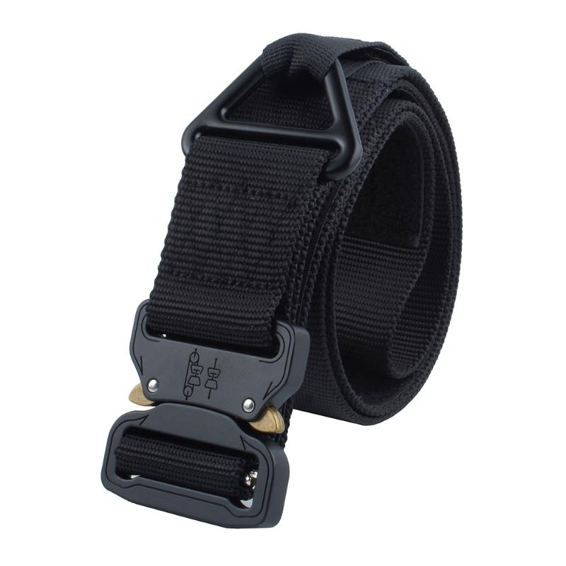

Belts LTOHEYN W-4.3cm High Strength Military Training Tactical 100% Nylon Belt Outdoor Climbing Emergency Spare Multifunctional, Black