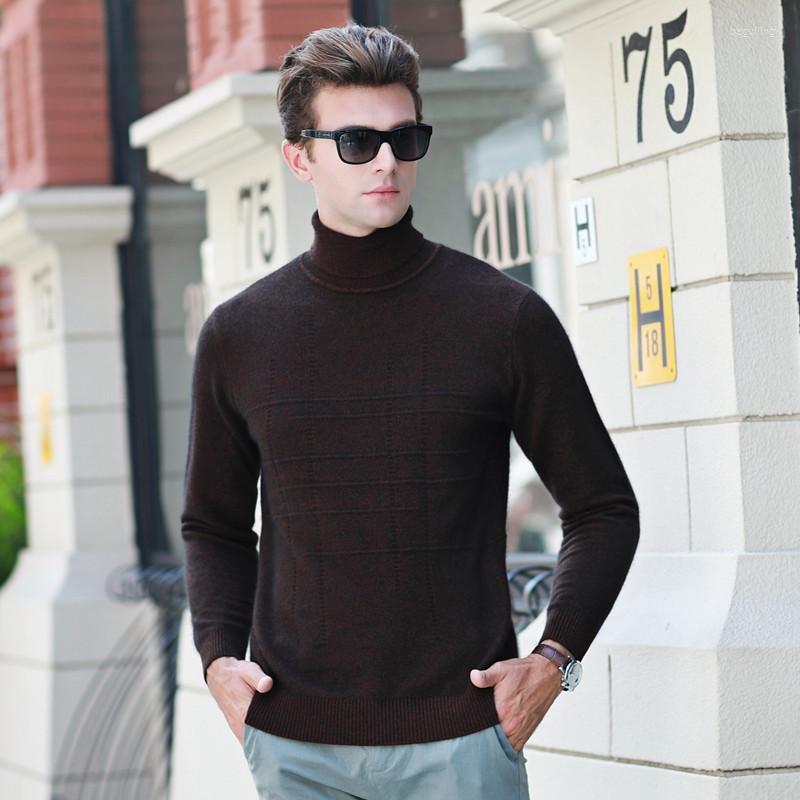 

Men's Sweaters Winter Thick Warm Sweater Men Turtleneck Mens Slim Fit Pullover Classic Wool Knitwear Pull HommeMen's Begu22, Black