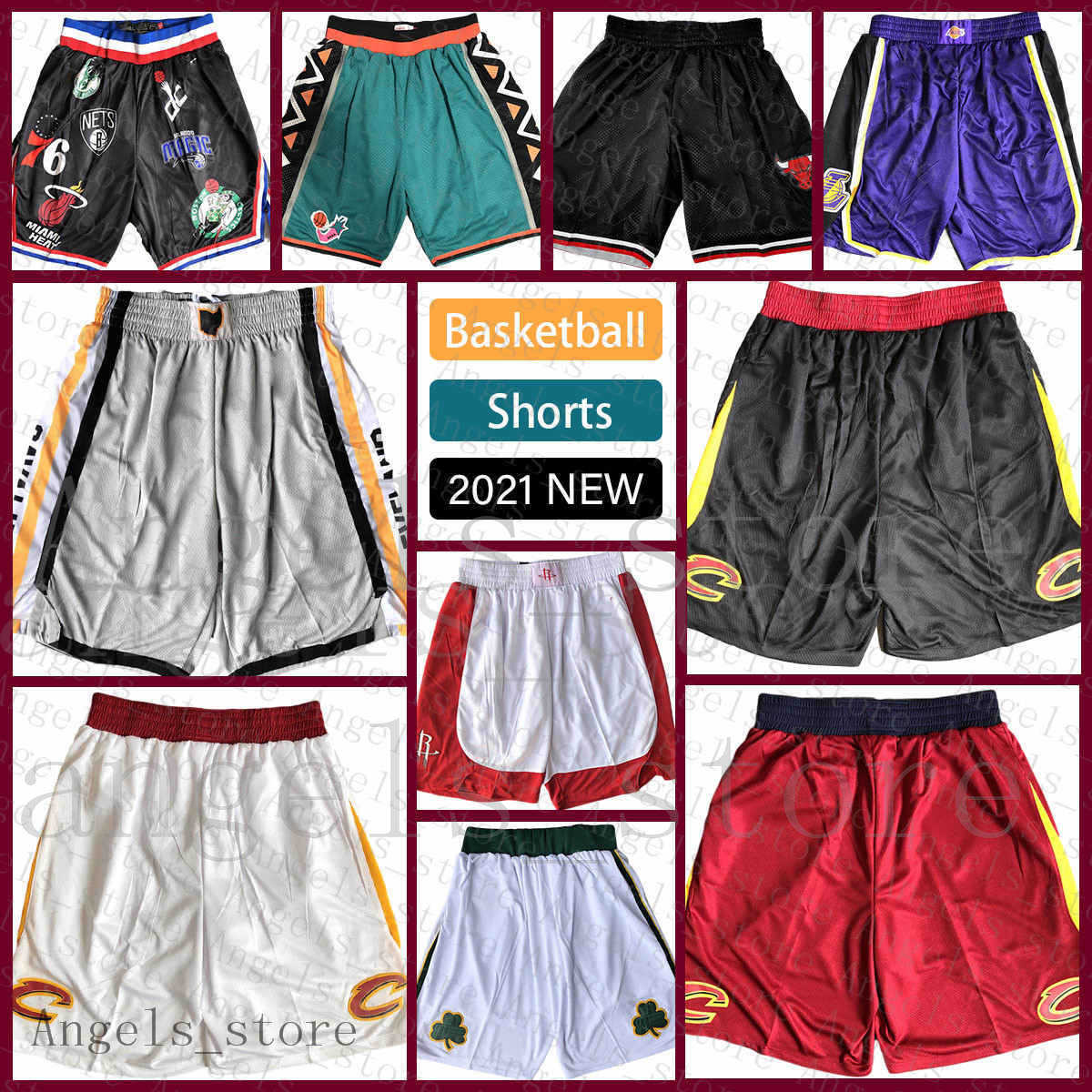 

Cleveland''Cavaliers''Men Basketball Shorts 2022 New 21 Brown