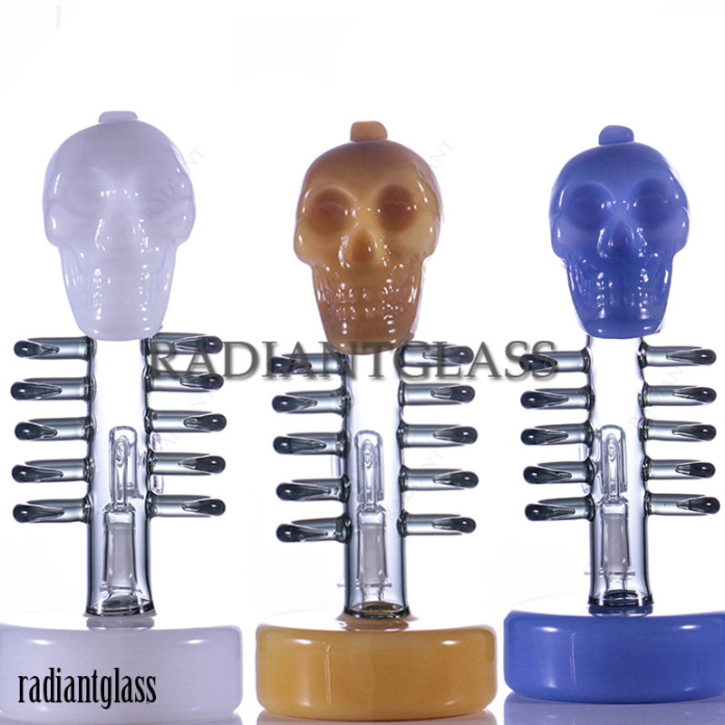 

Ghost Head Centipede Glass Bong New Hookahs Water Pipes Bongs 3 Colors With 14mm Quartz Banger Accessories