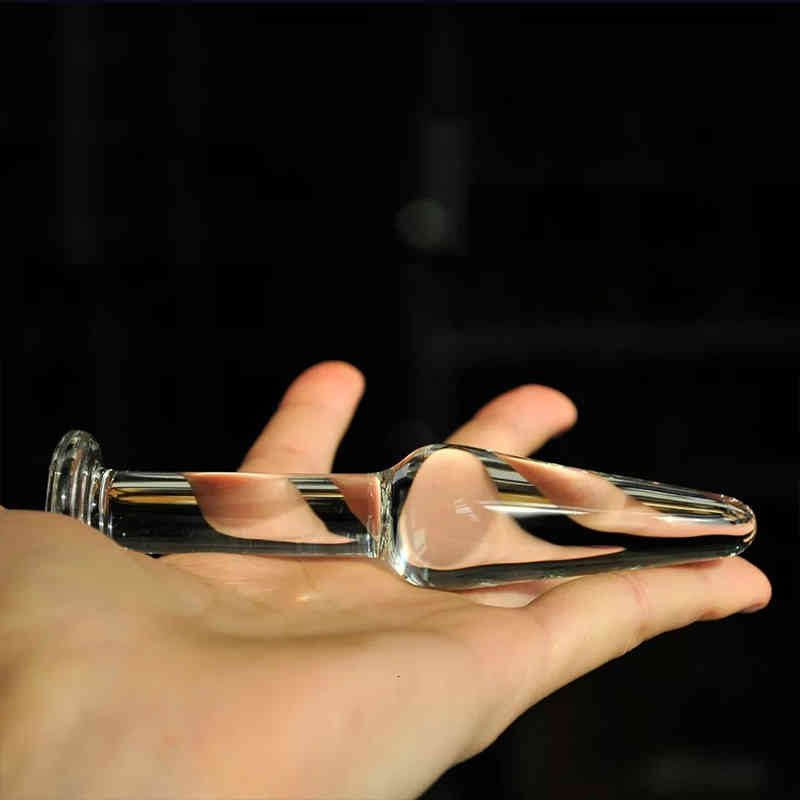 Massager Vibrator Penis Cock Mini Crystal Butt Erotic and ual Glass Ass Plug Sex-image-794014321