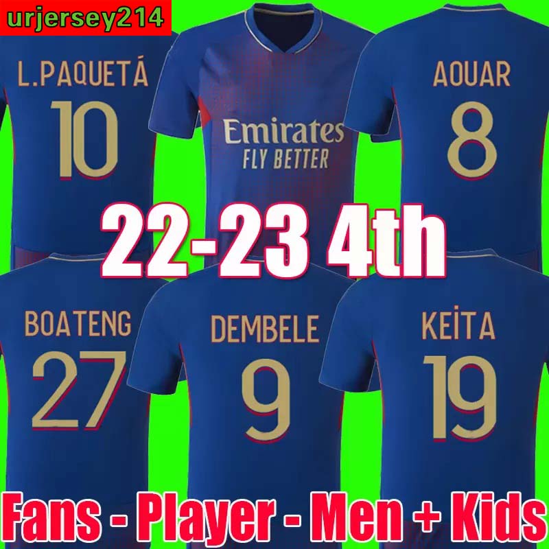 

Fans player 22 23 Maillot 2022 2023 Soccer Jersey digital fourth football shirts TOKO EKAMBI CHERKI AOUAR HOME Lyon L.PAQUETÁ DEMBELE Denayer Ndombele New 4th tops, 22 23 fourth patch