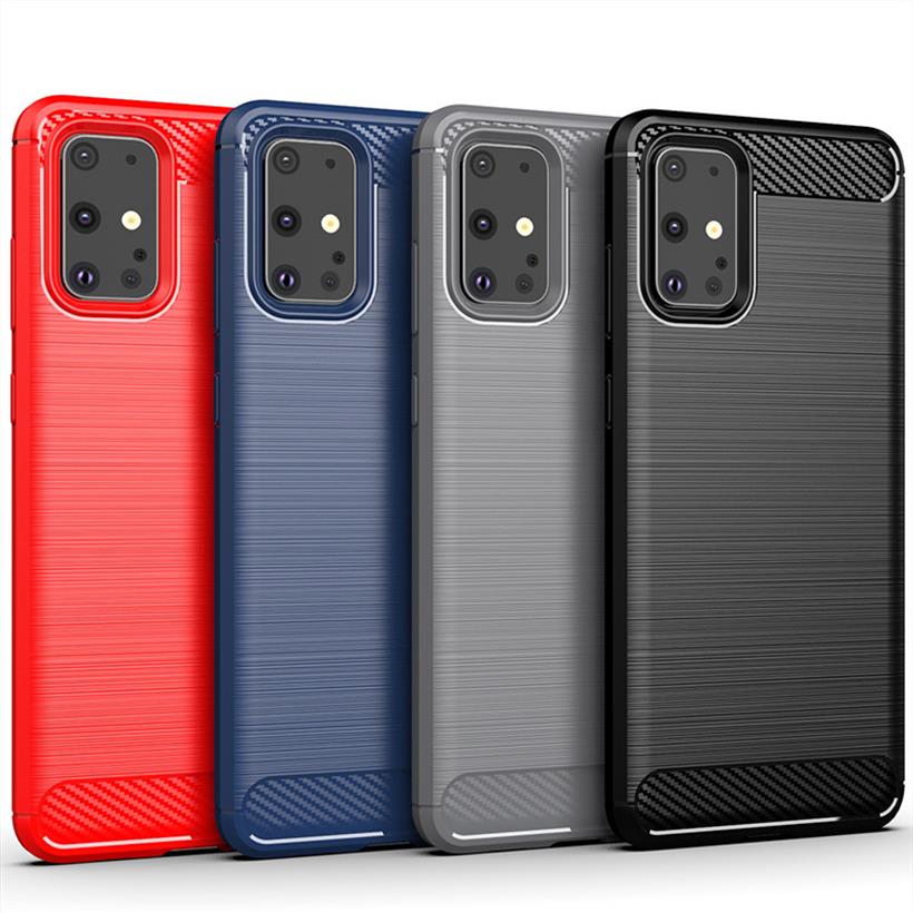 

Case For Samsung Galaxy S8 S9 Plus S10E 5G S20 FE Ultra Note 8 9 10 20 Protective Carbon Fiber Cellphone Soft Cases243M, Red