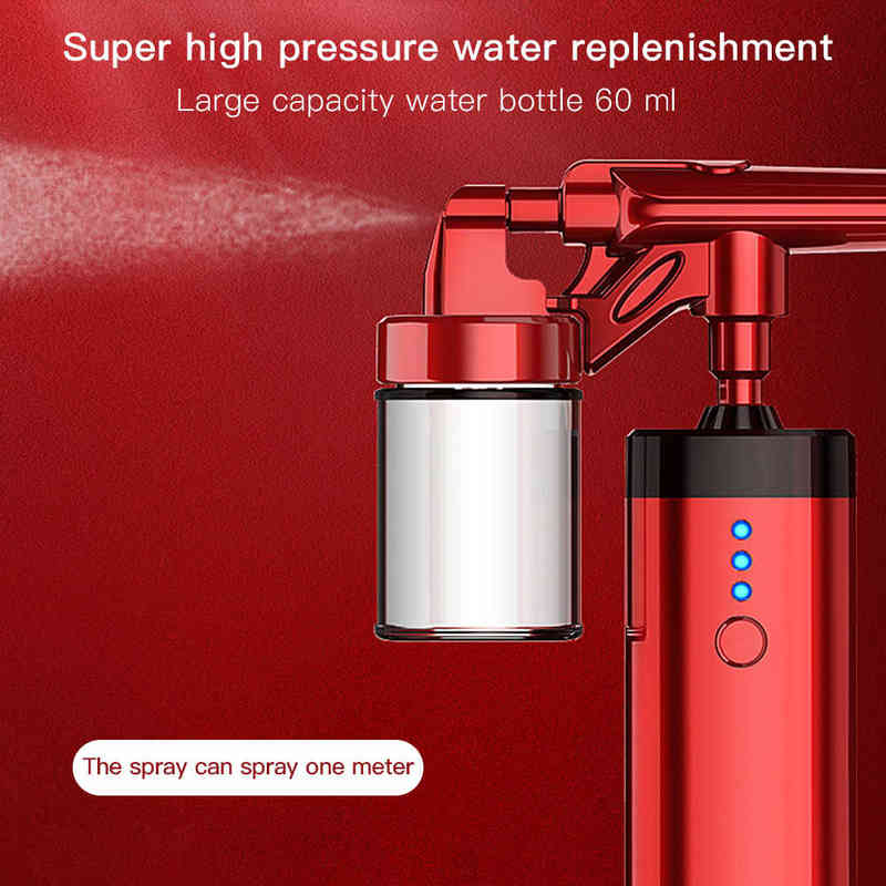 Nano Eau Oxygène Injection Hydratant Machine Aérographe Visage De Poche Vaporisateur Visage Vapeur Brouillard Soins De La Peau Beauté Spa Pulvéri
