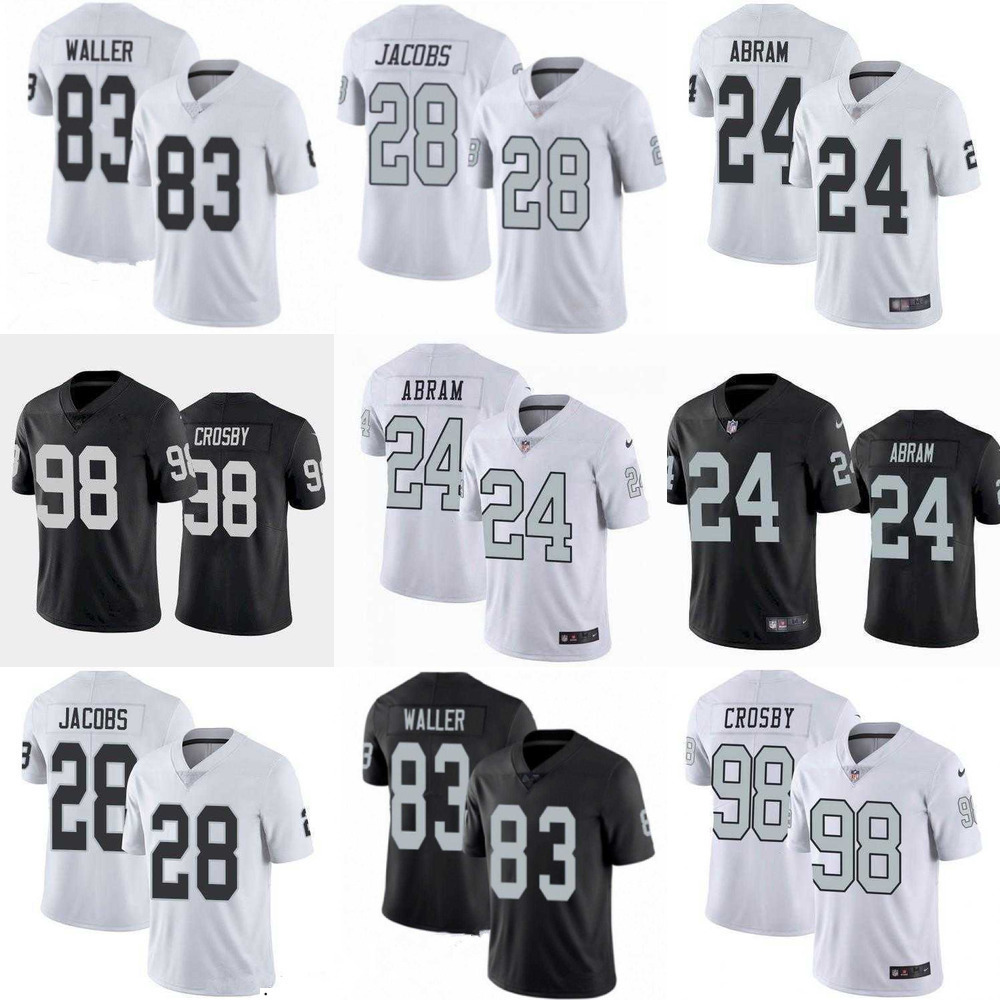 

Men woman youth Las Vegas''Raiders''Jersey 83 Darren Waller 28 Josh Jacobs 24 Johnathan Abram 98 Maxx Crosby Football Jerseys, Color
