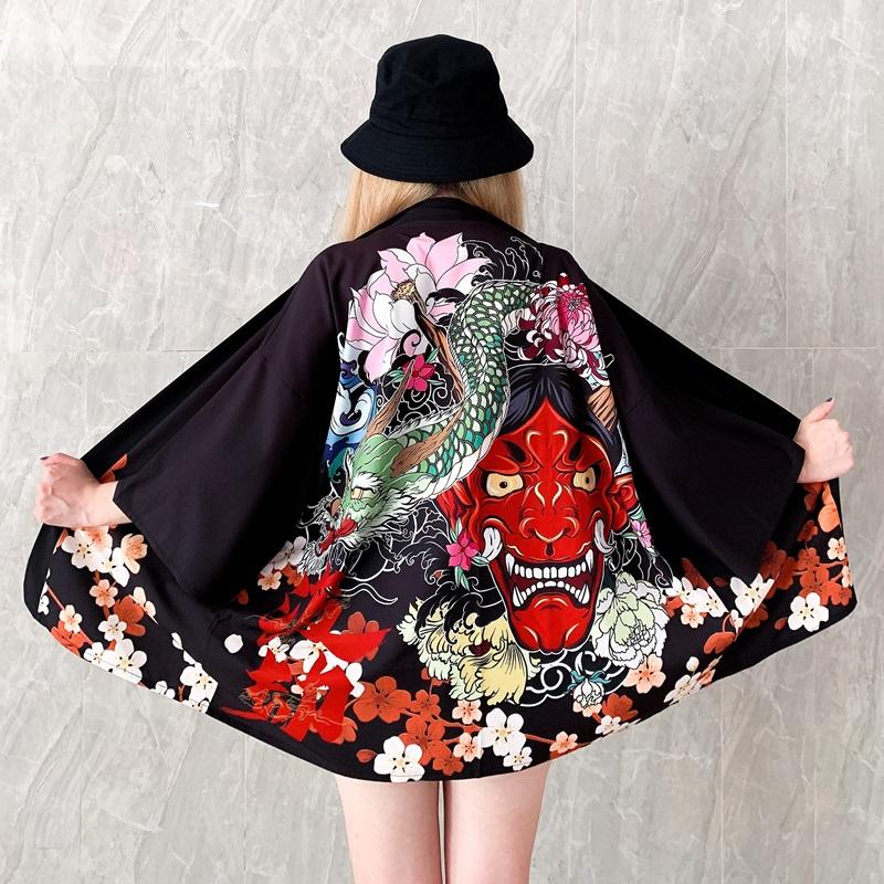 

Ethnic Clothing Haori Women'S Kimono Japanese Streetwear Beach Summer For Women Yukata Clothes Shirt Cosplay ClothingEthnic