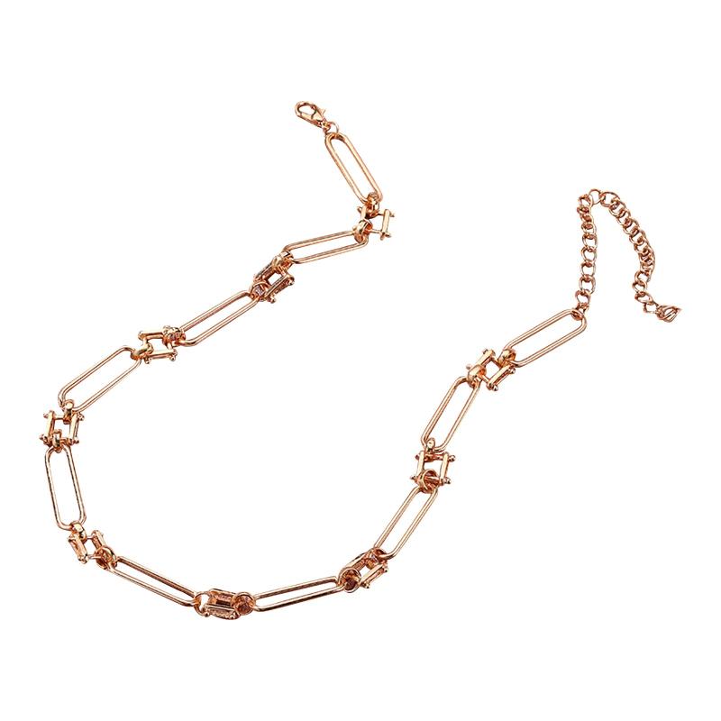 

Chains Necklace Paijing Small Retro Personality Lattice Street Design Creative Metal Necklaces & Pendants