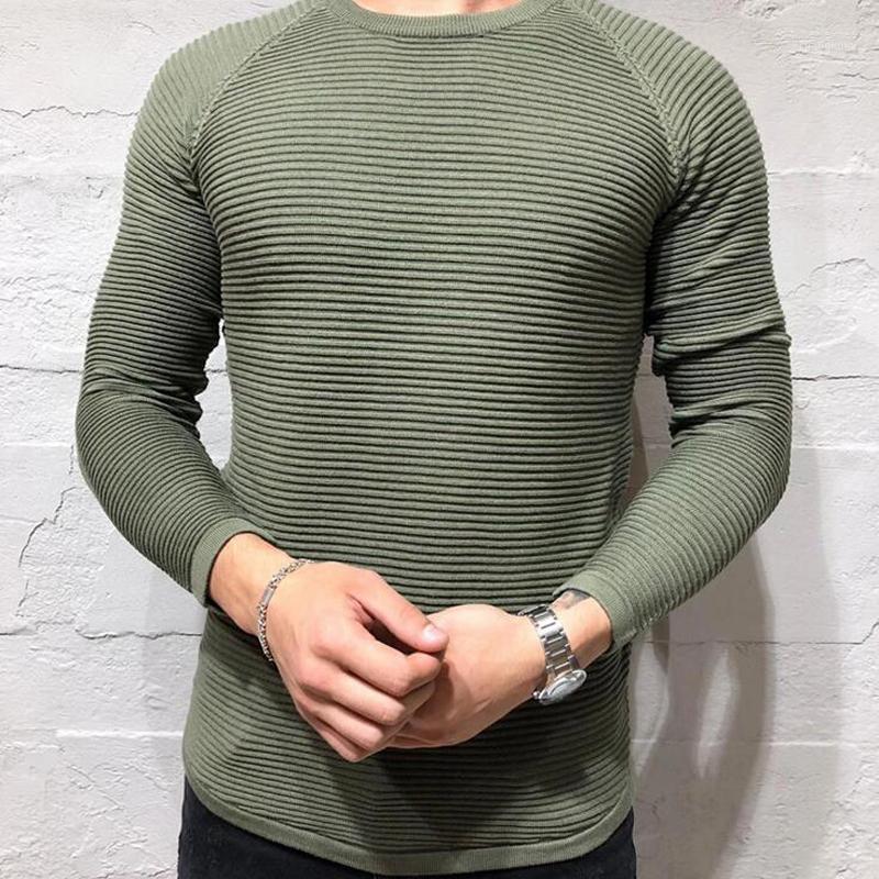 

Wave Sweater Casual Slim Fit Pullover Autumn Round Neck Knitted Striped Patchwork Winter Warm Classic Men' Sweaters, Black