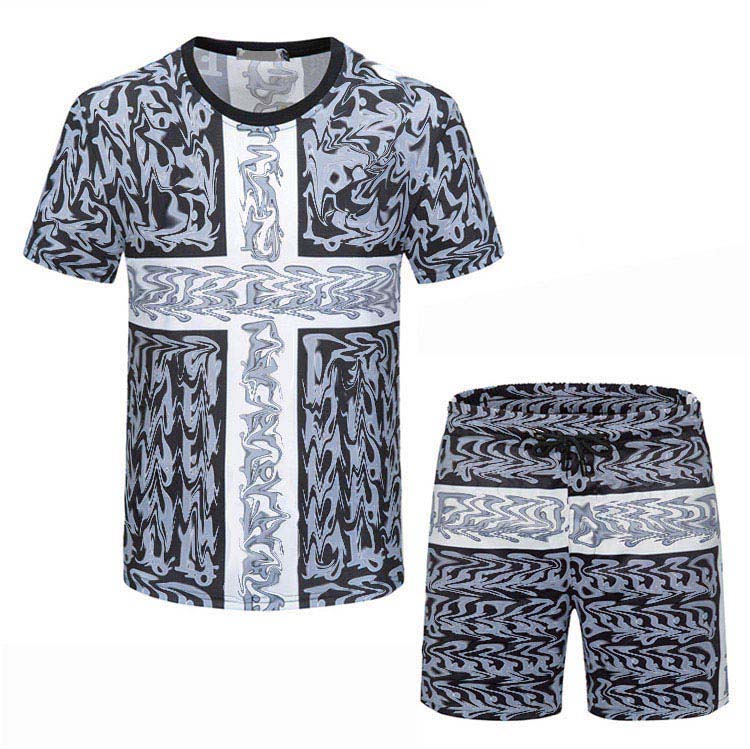 

Mens running Tracksuits Designers sportswear Set Men Tracksuit Letter Slim Clothing Track Kit Casual Sports Suit Short Sleeve tee