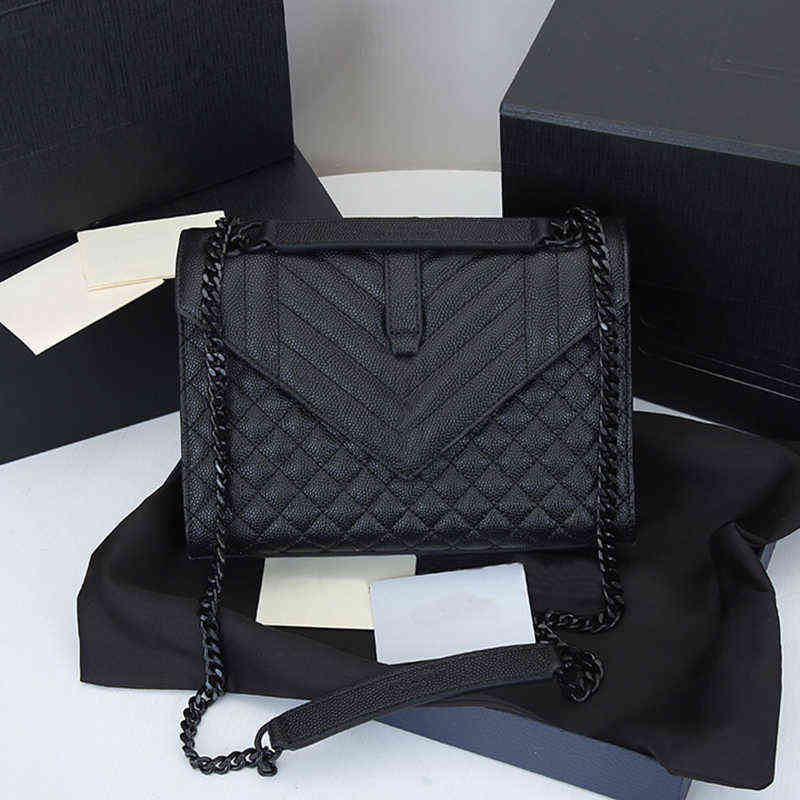 5A enverlope sac femmes messenger sac à main de luxe designers sacs en cuir de vachette verni sac à main classique fashon or chaîne bandoulière p