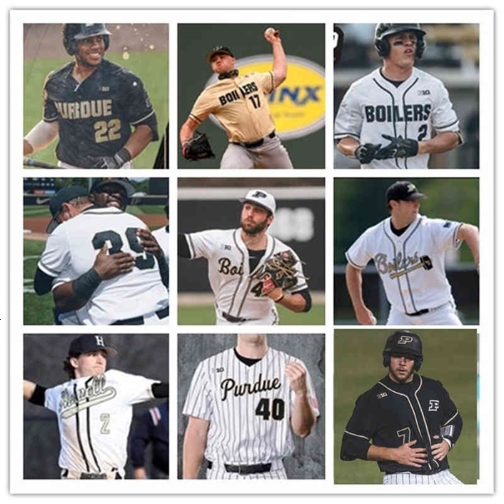 

C202 Custom Purdue Boilermakers Baseball Jersey Jackson Smeltz Eric Hildebrand 16 Nolan Daniel Kyle Wade Avery Cook Joseph Whitman 28 Kulak 32, Yellow