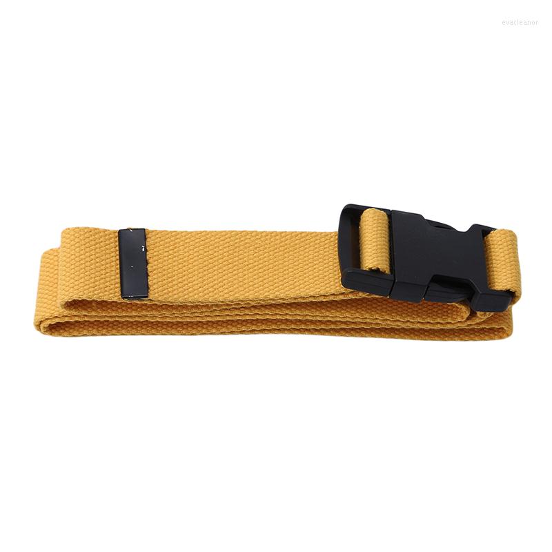 

Belts 116cm Women Men Adjustable All-Match Belt Unisex Korean Style Canvas Harajuku Buckle Solid Color Long, White
