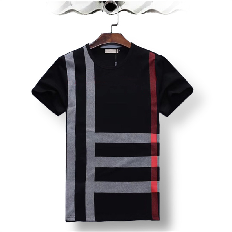 

Designer Mens T Shirts Soft Cotton Short Sleeves T-shirts Classic plaid printing Anti Wrinkle Fashion Casual Men's Clothing Apparel Tees summer essentials M-3XL