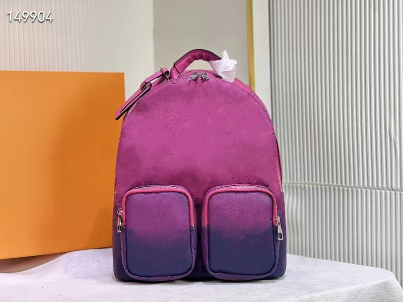 

Backpack Latest gradient neon tone embossed Backpack-01, Nude