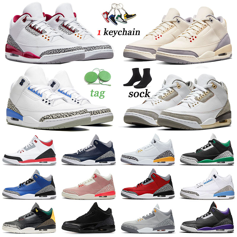 

3s OG Top Muslin Cool Grey Jumpmans 3 Basketball Shoes Mens Jumpman Racer Blue Cardinal Red Laser Orange Pine Green A Ma Maniere UNC Rust Pink Womens Sneakers Trainers, 36-47 katrina