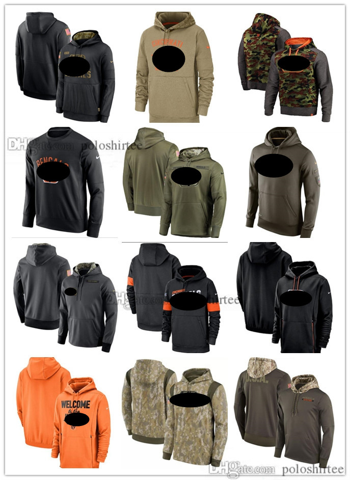 

Men Women Kid Cincinnati''Bengals''Hoodies Tan Vintage Sweatshirt 2019-23 Salute to Service Sideline Therma Pullover Football Hoodie, 10