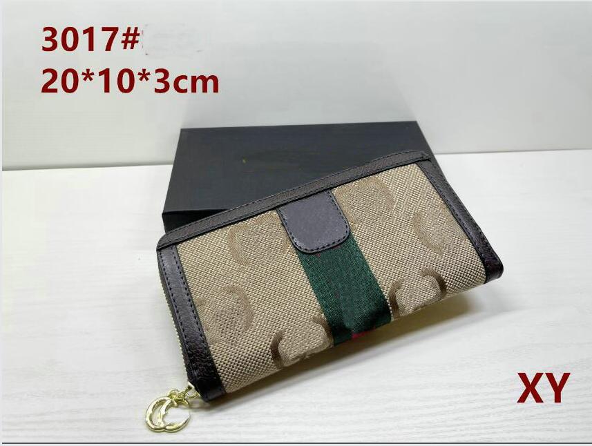 

Designer Women Wallets Single Zipper Bag Long Wallet Lady Clutch Female Men Purse Cards Coins Purses Leather Card Holder Pocket Tote Bags 60017 3016#3017, Brown