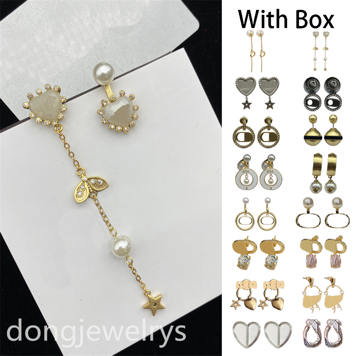 

Jewelry Dangle Stud Designer Earrings Fresh And Elegant Rotable Round Earring Long Chain Earings Romantic Wedding Pendientes Dongjewelrys